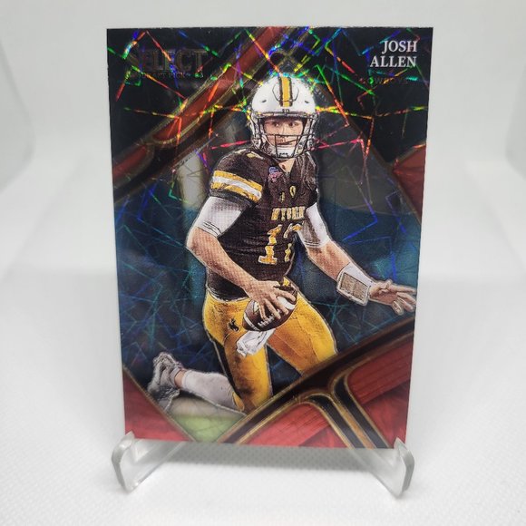 Josh Allen 2023 Panini Select ' Lazer Prizm ' Draft Pick Parallel #127 - Picture 3 of 3